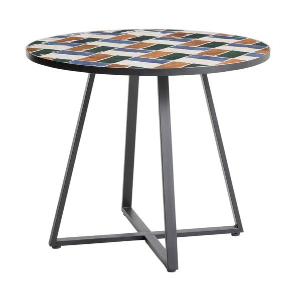 Okrągły stół ogrodowy z ceramicznym blatem ø 90 cm Tella – Kave Home