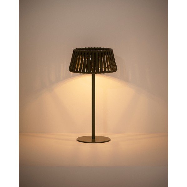 Lampa zewnętrzna stołowa/przenośna LED solarna (wysokość 30 cm) Aldet – Kave Home-image-3