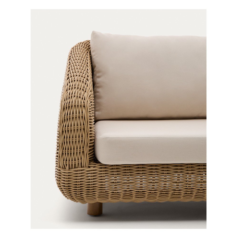 Beżowa/w naturalnym kolorze tapicerowana sofa ogrodowa Meria – Kave Home (zdjęcie 6)
