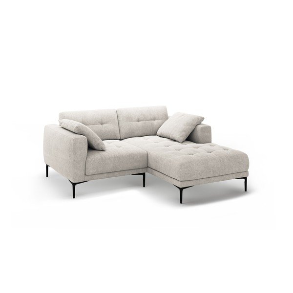 Beżowy narożnik (prawostronny/z szezlongiem) Bemy – Micadoni -image-1