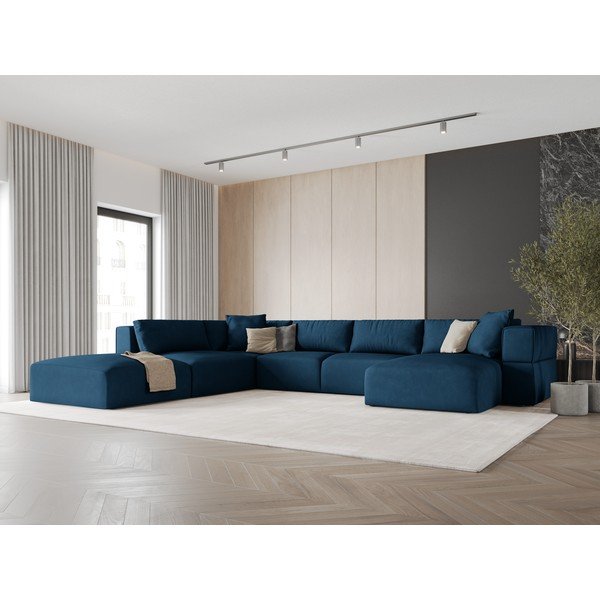 Niebieski narożnik (lewostronny/w kształcie litery U) Esther – Milo Casa-image-1