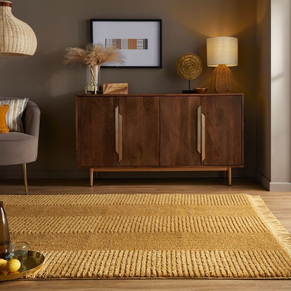 Żółty dywan Flair Rugs Kara, 120x170 cm-image-4