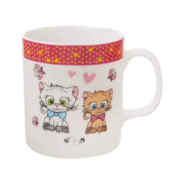 3-częściowy zestaw dziecięcych porcelanowych naczyń Orion Kittens-image-2