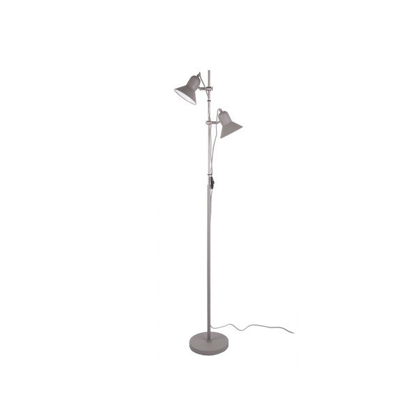 Jasnoszara lampa stojąca Leitmotiv Slender, wys. 153 cm-image-1