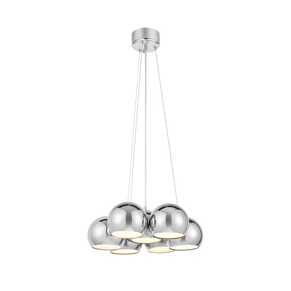 Metalowa lampa wisząca w kolorze srebra z połyskiem ø45x15 cm Cupolo – Markslöjd