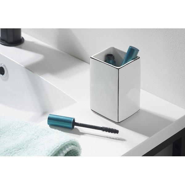 Czarno-biały ceramiczny kubek na szczoteczki do zębów Sapho Lucrezia-image-1