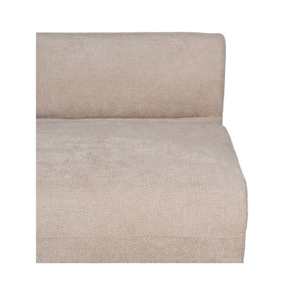 Beżowa sofa  z tkaniny szenilowej lewostronna 199 cm Minimal – Ixia-image-4