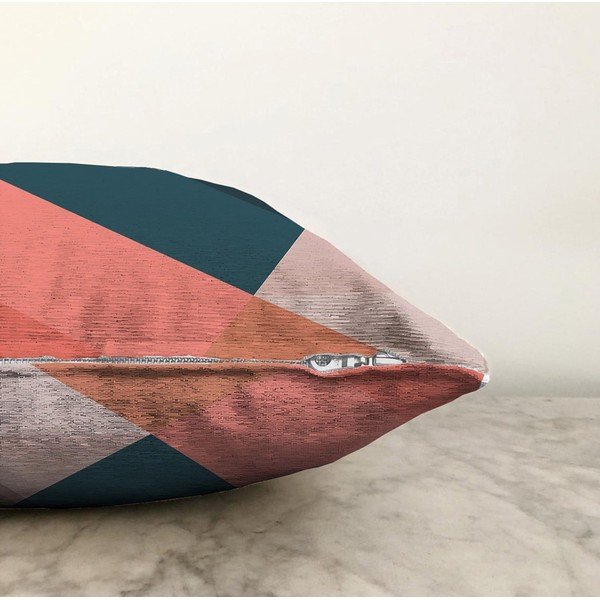 Poszewka na poduszkę z domieszką bawełny Minimalist Cushion Covers Triangles, 55x55 cm-image-1