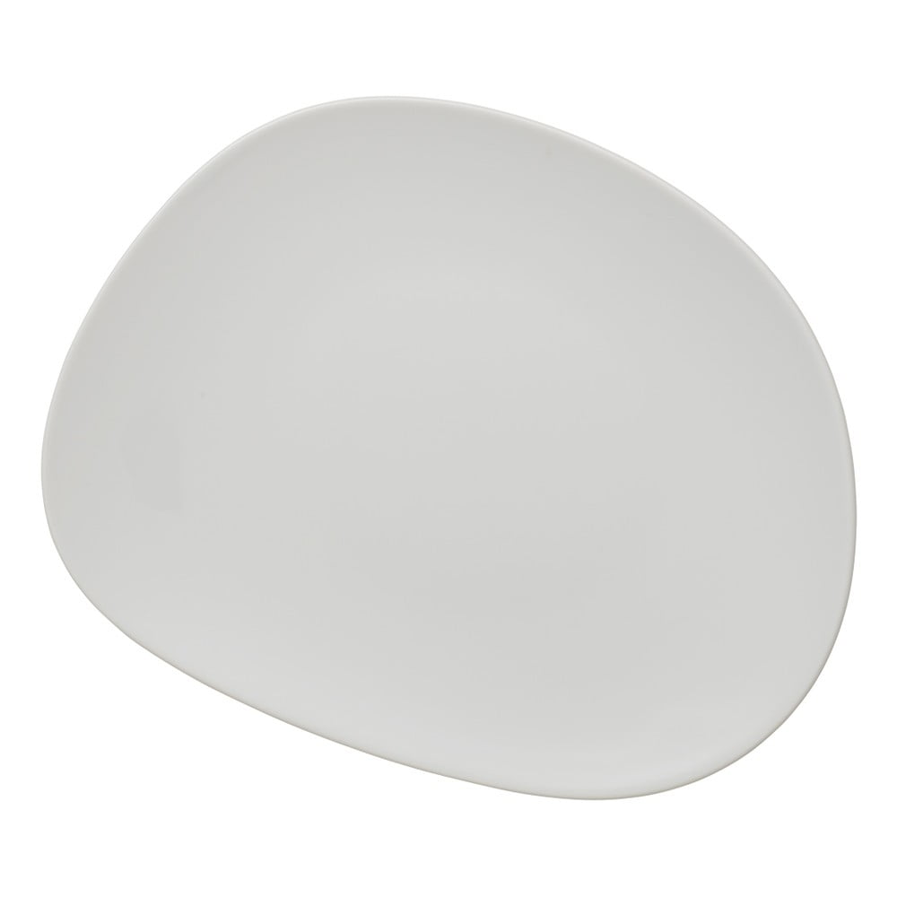 Biały porcelanowy talerz deserowy Villeroy & Boch Like Organic, 21 cm