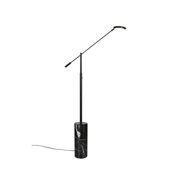 Czarna lampa stojąca LED (wysokość 145 cm) Fiore – Trio Select-image-1