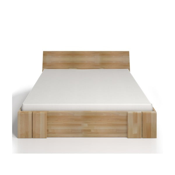 Łóżko 2-osobowe z drewna bukowego z szufladą SKANDICA Vestre Maxi, 200x200 cm
