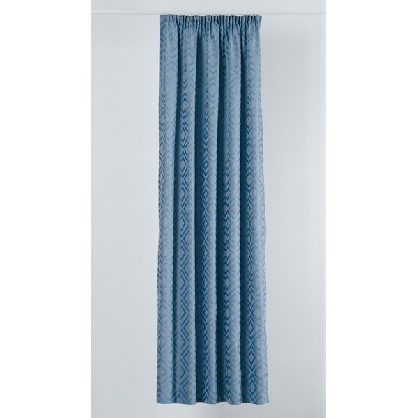 Niebieska zasłona 140x245 cm Giuseppe – Mendola Fabrics-image-2