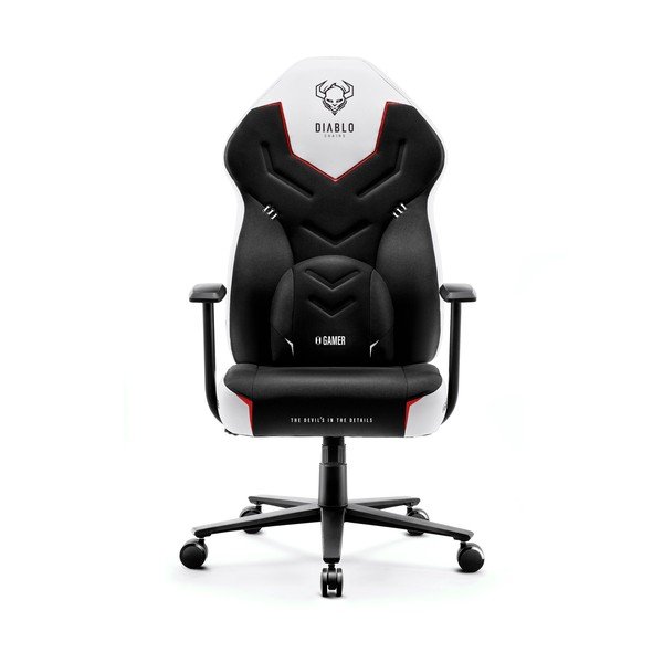 Czarny fotel gamingowy X-Gamer 2.0 – Diablo Chairs-image-1