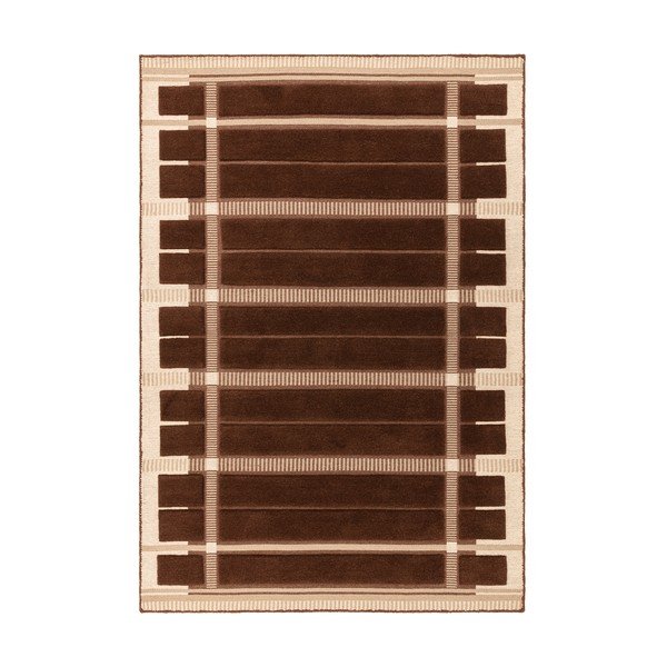 Brązowy/beżowy wełniany dywan tkany ręcznie 120x170 cm – Asiatic Carpets
