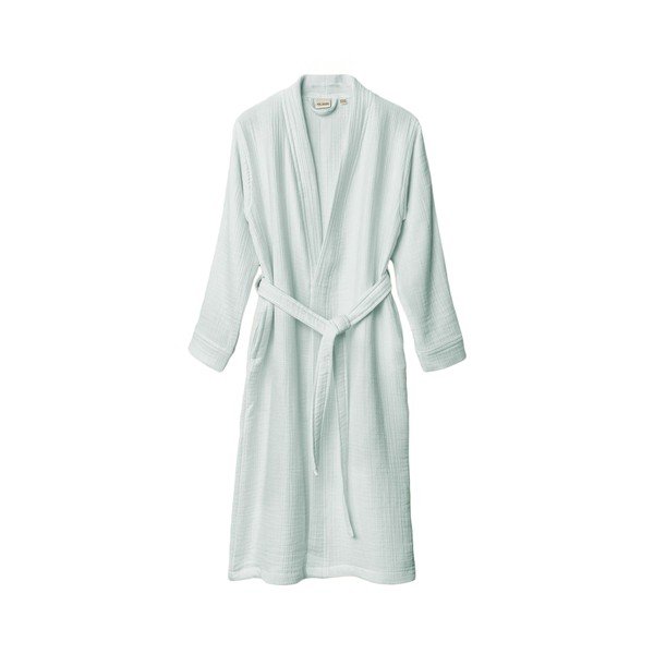 Miętowy szlafrok muślinowy w rozmiarze S/M Kimono – Foutastic