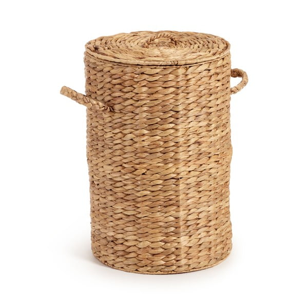 Kosz na pranie z hiacyntu wodnego w naturalnym kolorze Yessira – Kave Home