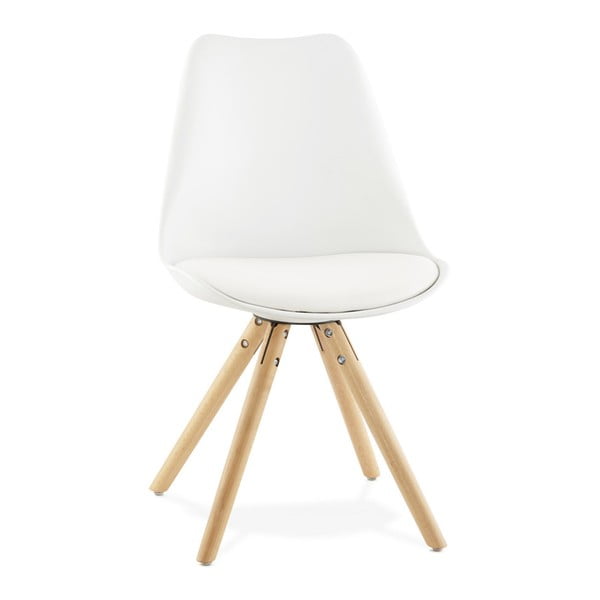 Białe krzesło do jadalni Kokoon Design Tolik