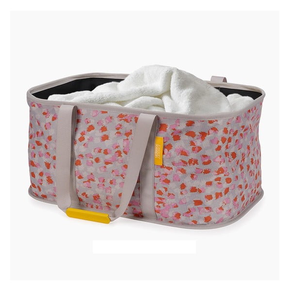 Czerwono-szary tekstylny składany kosz na pranie 35 l Hold-All – Joseph Joseph