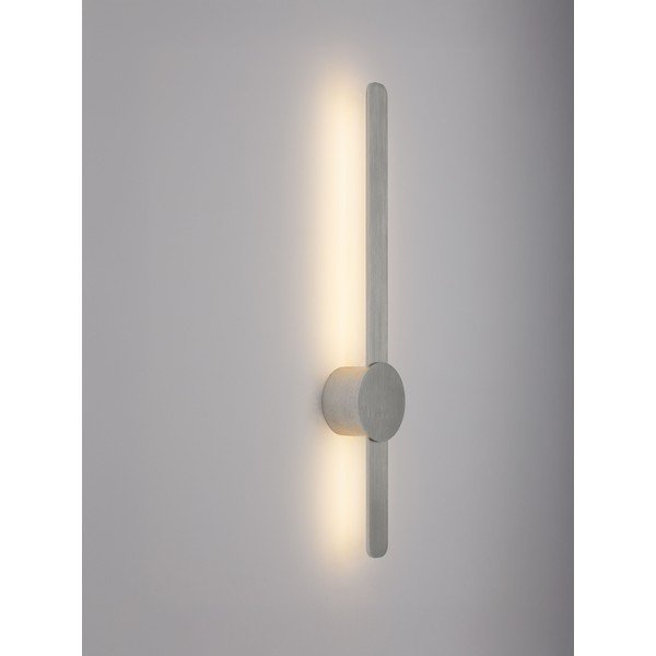 Aluminiowy kinkiet LED w kolorze matowego srebra Norei – Nova Luce-image-1