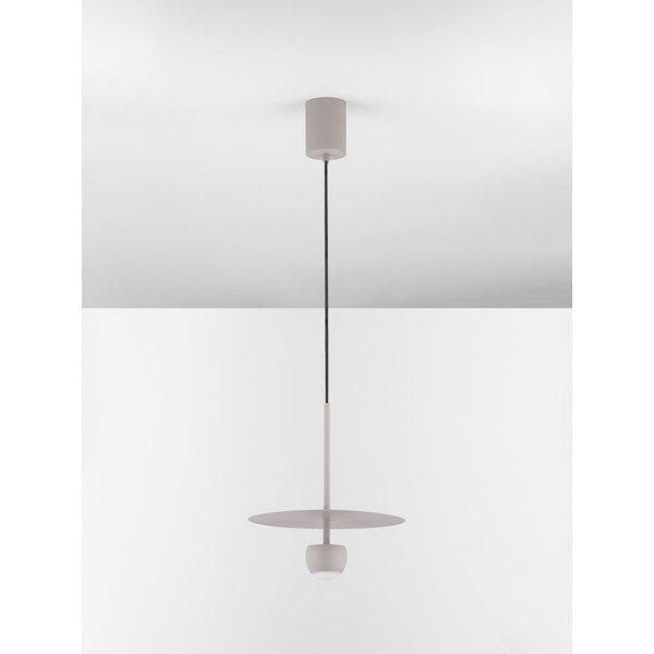 Beżowa aluminiowa lampa wisząca LED ø 30 cm Edem – Nova Luce-image-3