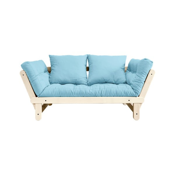 Sofa rozkładana Karup Design Beat Natural Clear/Light Blue