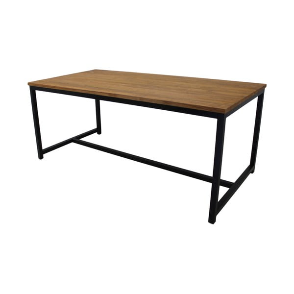 Stół do jadalni z drewna tekowego i metalu HSM collection, 160x85 cm