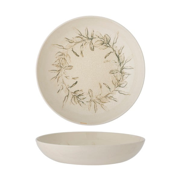 Kremowa kamionkowa miska ze świątecznym motywem 450 ml Hollie – Bloomingville-image-2