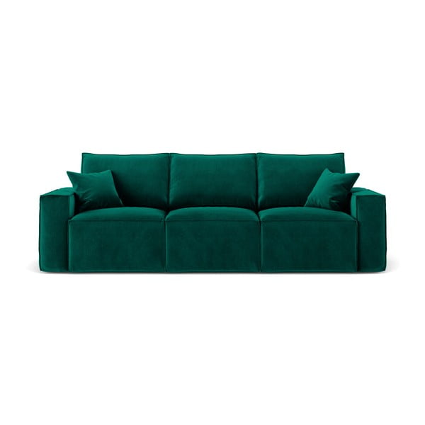 Ciemnozielona sofa Cosmopolitan Design Florida, 245 cm