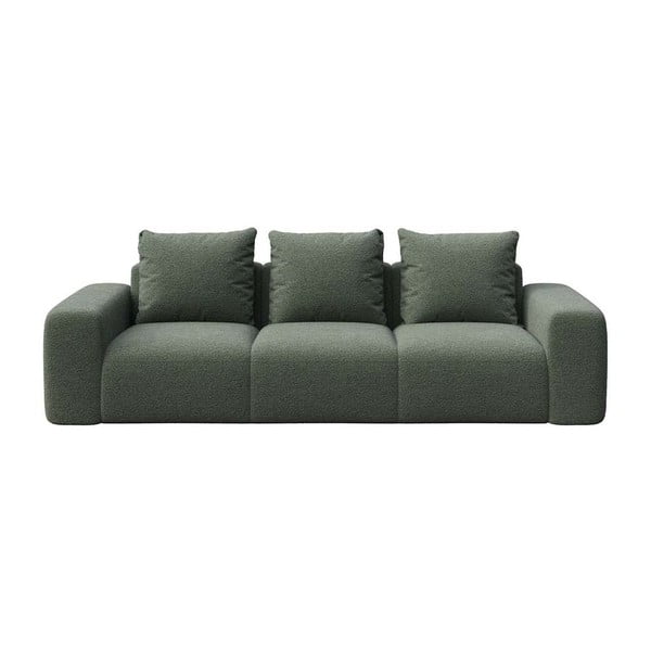 Zielona sofa z materiału bouclé 287 cm Monce – Rodier