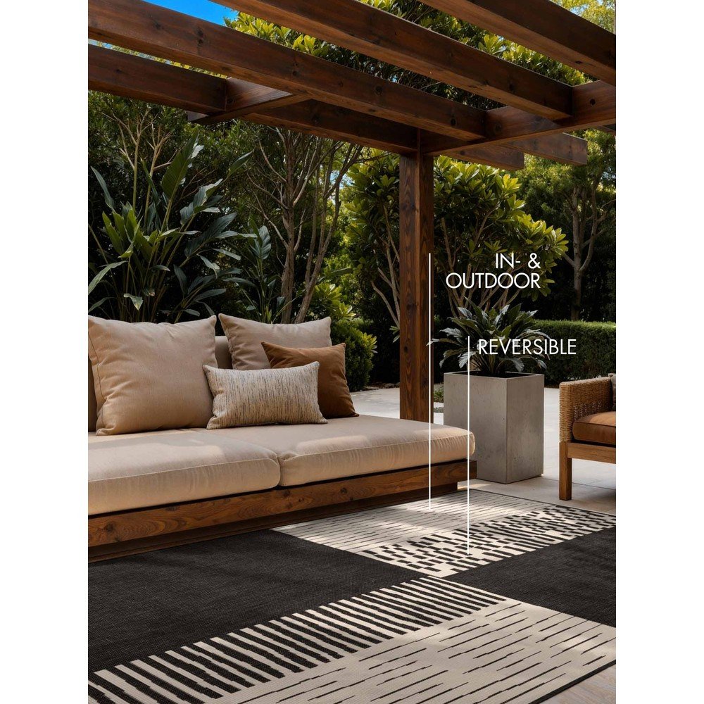 Czarno-kremowy dywan odpowiedni na zewnątrz 160x230 cm Haringey Acacia – Ted Baker (zdjęcie 11)