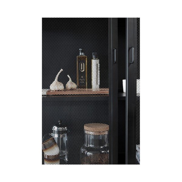 Czarna witryna Hübsch Enok, dł. 100 cm-image-2