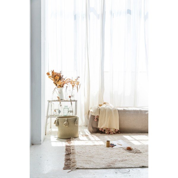 Kremowy bawełniany dywan dziecięcy tkany ręcznie odpowiedni do prania 170x240 cm Pine Forest – Lorena Canals-image-3