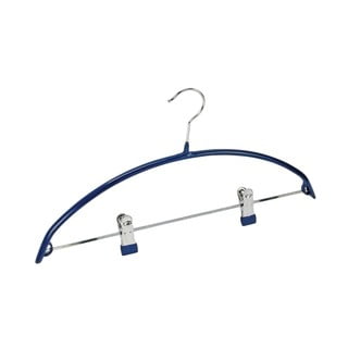Niebieski antypoślizgowy wieszak na ubrania z klipsami Wenko Hanger Compact