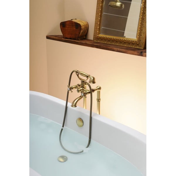 Bateria wannowa ścienna w kolorze brązu (2 otwory) Antea – Sapho-image-3