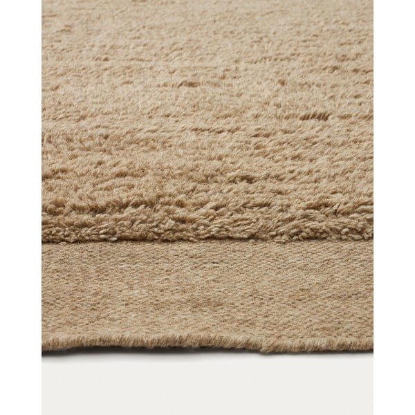 Beżowy dywan wełniany 160x230 cm Marely – Kave Home-image-1
