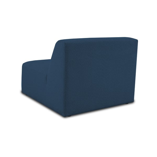 Ciemnoniebieski moduł sofy z materiału bouclé (moduł środkowy) Roxy – Scandic-image-3