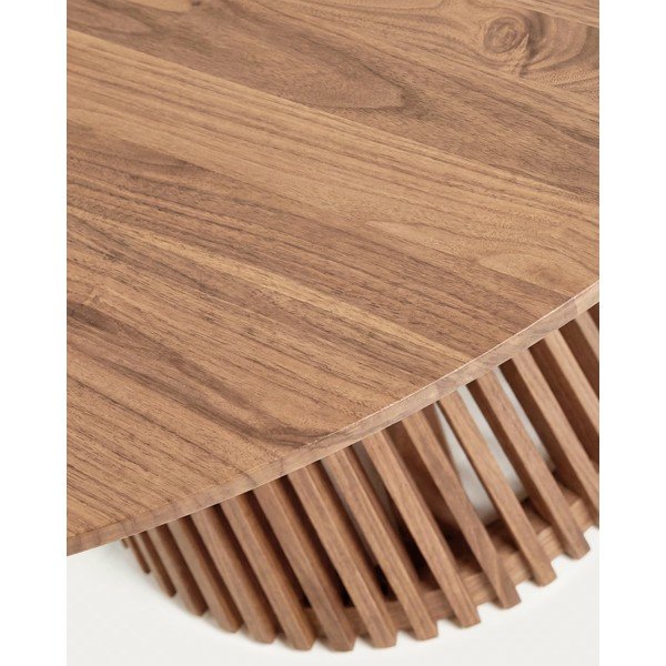 okrągły stół z litego drewna tekowego ø 90 cm Jeanette – Kave Home-image-3