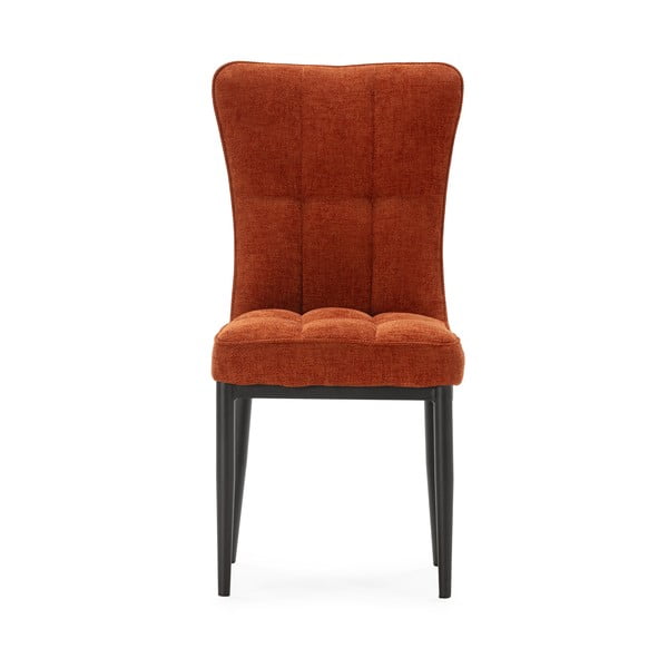 Krzesła w kolorze terakoty zestaw 2 szt. Damon – Marckeric-image-3
