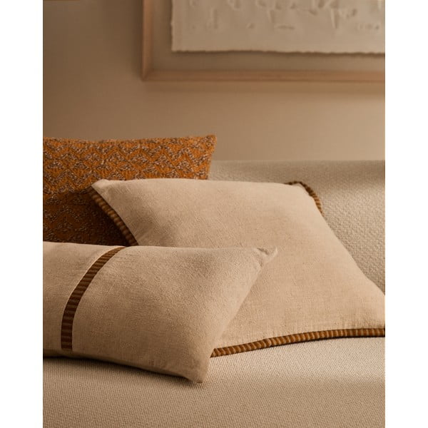 Poszewka na poduszkę z mieszanki lnu 45x45 cm Ardit – Kave Home-image-2