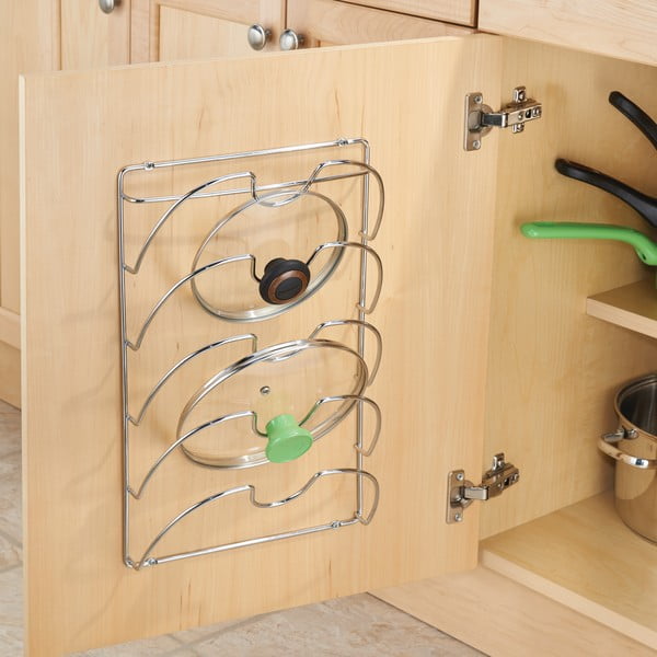 Ścienny stalowy stojak na pokrywki Classico – iDesign-image-1