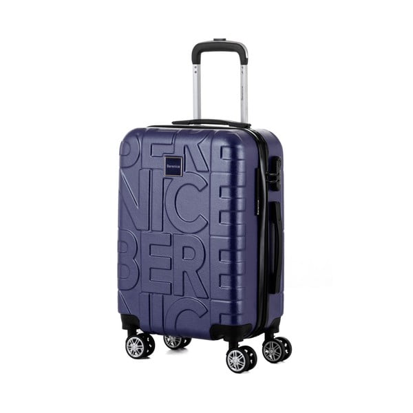 Ciemnoniebieska walizka Berenice Typo, 44 l