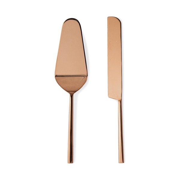 Zestaw noża i łopatki do ciast 2 szt. ze stali nierdzewnej Hestia – Bizzotto