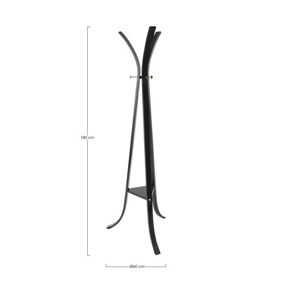 Czarny stalowy wieszak 60x180 cm Triomphe – Bizzotto-image-2