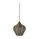 Metalowa lampa wisząca w kolorze brązu ø 27 cm Alvaro – Light & Living