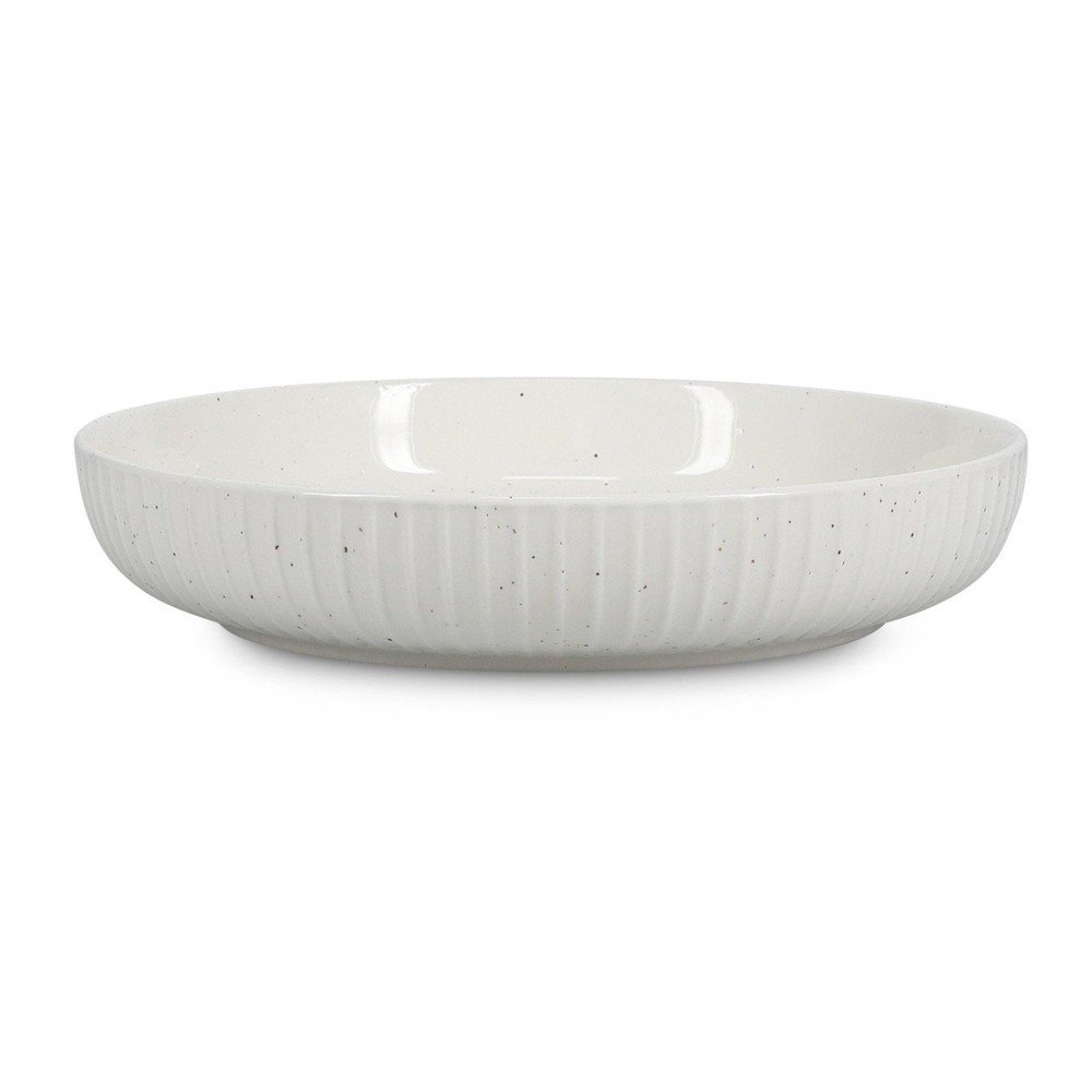 Biały głęboki talerz ø 22 cm Ora Gloss – Salt&Pepper