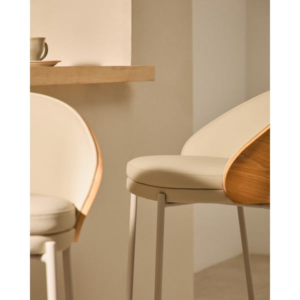 Beżowo-jasnonaturalny hoker (wysokość siedziska 65 cm) Eamy – Kave Home-image-3
