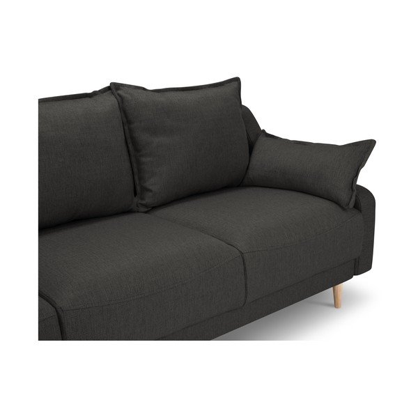 Ciemnoszara rozkładana sofa ze schowkiem Mazzini Sofas Freesia-image-3