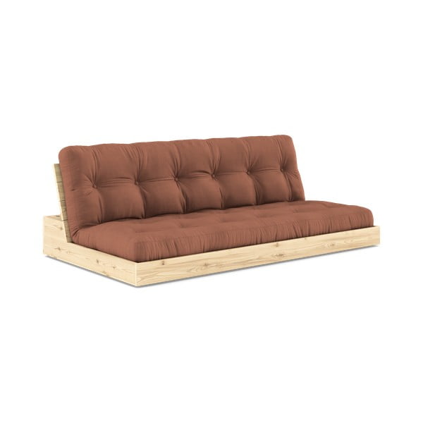 Ceglasta rozkładana sofa 196 cm Base – Karup Design