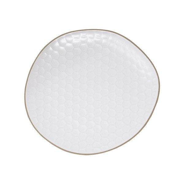 Białe głębokie kamionkowe talerze zestaw 6 szt. Imprints – Villa Altachiara