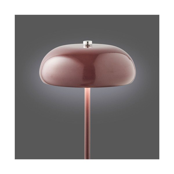 Bordowa metalowa lampa stołowa (wysokość 23 cm) Margate – House Nordic-image-3